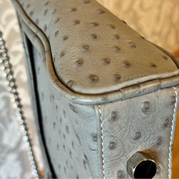 Rebecca Minkoff MAC Daddy Bag Soft Grey Leather Silver Hardware Removable Strap - Picture 8 of 16
